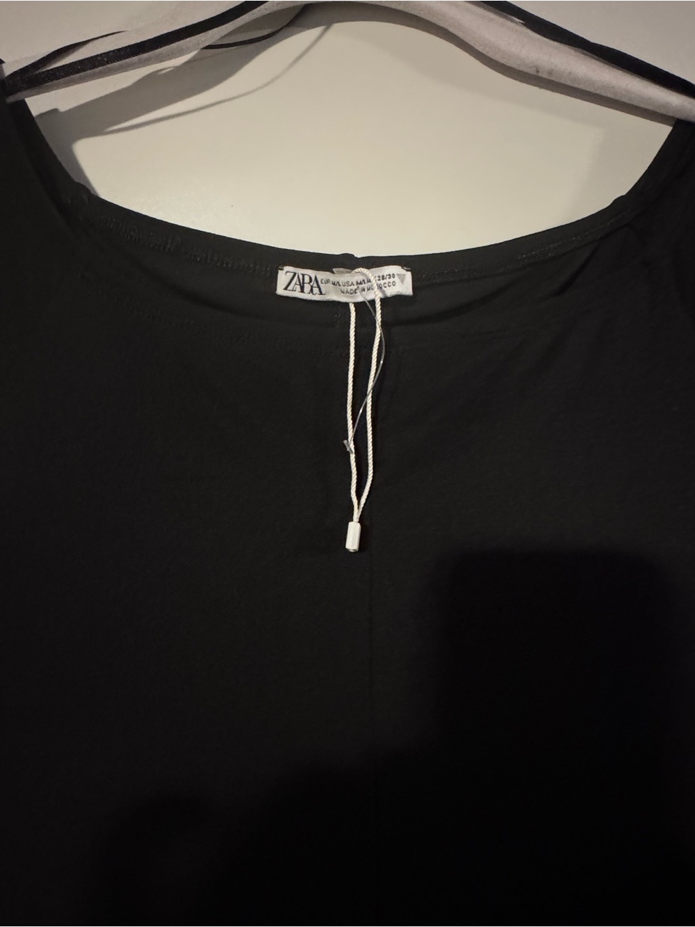 ZARA Black sheer Scoop Neck Women's jumpsuit